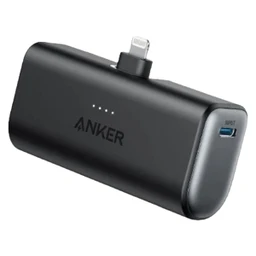 پاوربانک انکر 5000 میلی‌آمپری 12W مدل Anker 621 Power Bank Built-In Lightning Connector A1645  با گارانتی 18 ماه شرکتی
