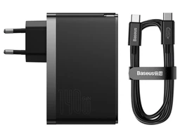 شارژر دیواری 140وات باسئوس مدل Baseus GaN5 Pro Fast Charger 2C U CCGP100201 با گارانتی 24 ماهه شرکتی