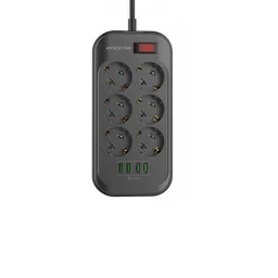 چندراهی برق کینگ استار مدل Kingstar KPS 5105 6AC 2500W - 4P/USB ( 17W ) با گارانتی 18 ماهه شرکتی