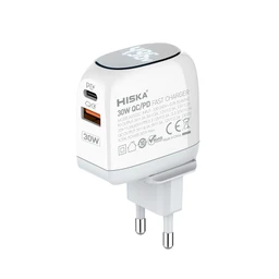 شارژر دیواری 30w هیسکا مدل H115PD با گارانتی 12 ماهه شرکتی
