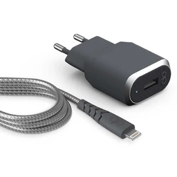 شارژر دیواری 20W فورس مدل FPCSMFIN1.2MG به همراه کابل 1.2 متری USB-A به لایتنینگ با گارانتی 18 ماه شرکتی