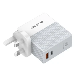 شارژر دیواری65W کینگ استار مدل King Star KW295 Q با گارانتی 36 ماهه شرکتی