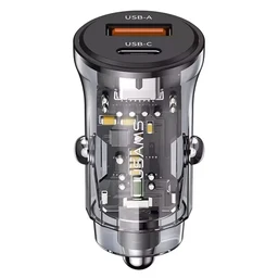 شارژر فندکی 30W یوسمز مدل USAMS UC-CC164 با گارانتی 12 ماهه شرکتی