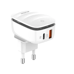 شارژر دیواری 20W کینگ استار مدل King Star KW193PD به همراه کابل تایپ سی به لایتنینگ با گارانتی 18 ماهه شرکتی