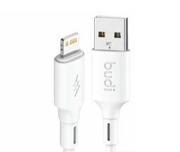 کابل شارژ USB به لایتنینگ بودی مدل Budi DC256L10W طول 1 متر با گارانتی ۱۸ ماهه شرکتی (۶ ماه تعویض)