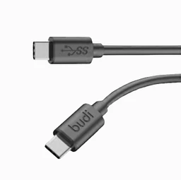کابل شارژ USB-C به ‌USB-C بودی مدل Budi DC536TT12B طول 1.2 متر با گارانتی ۱۸ ماهه شرکتی (۶ ماه تعویض)