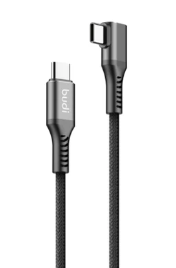 کابل شارژ کنفی ‌USB-C به ‌USB-C بودی مدل Budi DC253TTC12B طول 1.2 متر با گارانتی ۱۸ ماهه شرکتی (۶ ماه تعویض)