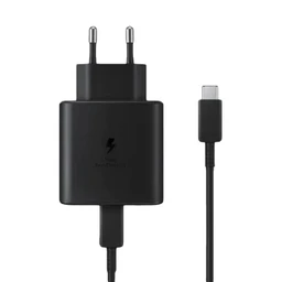 شارژر 45W دو پین سامسونگ مدل Samsung EP-T4510 به همراه کابل  1.8 متری Type-C به Type-C با گارانتی 18 ماهه شرکتی (های کپی)