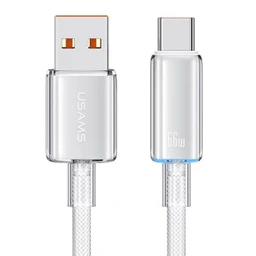 کابل شارژر USB به Type-C با طول 1.2 متر یوسمز مدل USAMS US-SJ658 با گارانتی 12 ماهه شرکتی