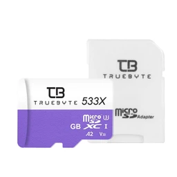 کارت حافظه میکرو اس دی 32 گیگابایت تروبایت مدل Truebyte MicroSD XC U3 533X V30 A2 با گارانتی مادام العمر شرکتی