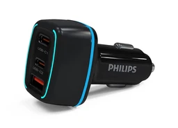 شارژر فندکی 45 وات سریع فیلیپس مدل Philips DLP2557 با گارانتی 12 ماهه شرکتی
