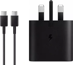 شارژر 45W سه پین سامسونگ مدل EP-T4510 به همراه کابل تبدیل Type-C to Type-C با گارانتی 18 ماهه شرکتی (های کپی)
