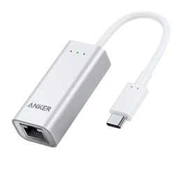 مبدل USB-C به LAN انکر مدل  Anker A8341041 USB-C to Ethernet Adapter for MacBook با گارانتی 18 ماهه شرکتی