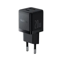 شارژر دیواری 20 وات باسئوس مدل Baseus Palm Fast Charger C U 20W EU با گارانتی 24 ماهه شرکتی