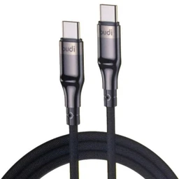 کابل شارژ کنفی ‌USB-C به ‌USB-C بودی مدل Budi DC239TT15 طول 1.5 متر با گارانتی ۱۸ ماهه شرکتی (۶ ماه تعویض)