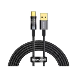 کابل شارژ USB به Type-C باسئوس مدل Baseus Explorer Series Fast Charging Data Cable 100W طول 1 متر با گارانتی 24 ماهه شرکتی