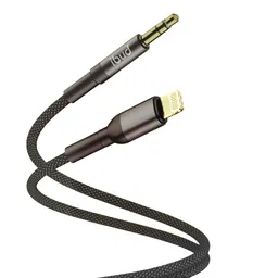 کابل تبدیل کنفی AUX به لایتنینگ بودی مدل Budi DC131LX12A طول 1.2 متر با گارانتی ۱۸ ماهه شرکتی (۶ ماه تعویض)