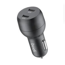 شارژر فندکی 40 وات بودی مدل Budi CC108RB با خروجی USB-C با گارانتی ۱۸ ماهه شرکتی (۶ ماه تعویض)