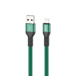 کابل شارژ کنفی USB به لایتنینگ بودی مدل Budi DC232L15L طول 1.5 متر با گارانتی ۱۸ ماهه شرکتی (۶ ماه تعویض)