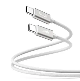 کابل شارژ کنفی ‌USB-C به ‌USB-C بودی مدل Budi DC103TT30W طول 3 متر با گارانتی ۱۸ ماهه شرکتی (۶ ماه تعویض)