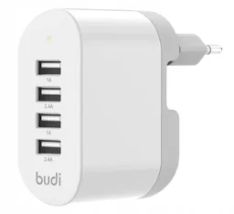 شارژر دیواری بودی مدل Budi M8J028E با خروجی USB با گارانتی ۱۸ ماهه شرکتی (۶ ماه تعویض)