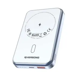 پاوربانک 10000 میلی آمپری ریورسانگ 22.5 وات مدل Riversong MagSpeed 10 PB102 با گارانتی 18 ماهه شرکتی
