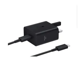 شارژر دیواری 45 وات سامسونگ مدل Power Adapter Low Standby EP-T4511  سه پین به همراه کابل Type-C به Type-C طول 1.8 متر با گارانتی 18 ماهه شرکتی